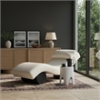 Meridian Furniture Marcella Cream Polyester Chaise Lounge
