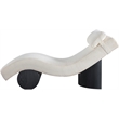Meridian Furniture Marcella Cream Polyester Chaise Lounge