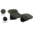 Meridian Furniture Marcella Green Polyester Chaise Lounge
