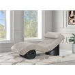 Meridian Furniture Marcella Grey Polyester Chaise Lounge