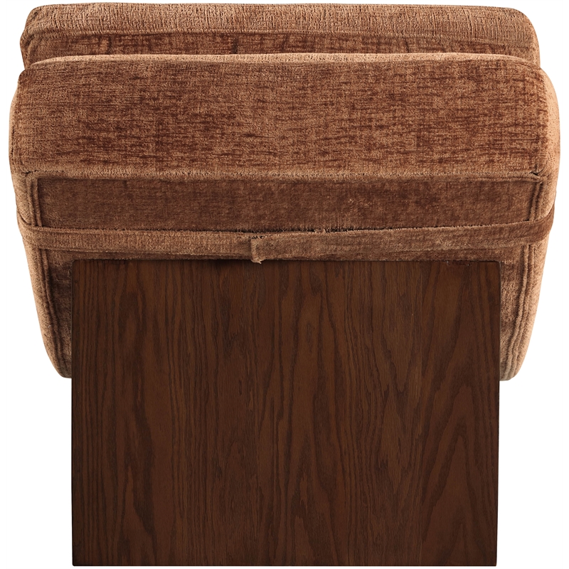Meridian Furniture Marcella Cognac Polyester Chaise Lounge
