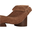 Meridian Furniture Marcella Cognac Polyester Chaise Lounge