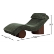 Meridian Furniture Marcella Green Polyester Chaise Lounge