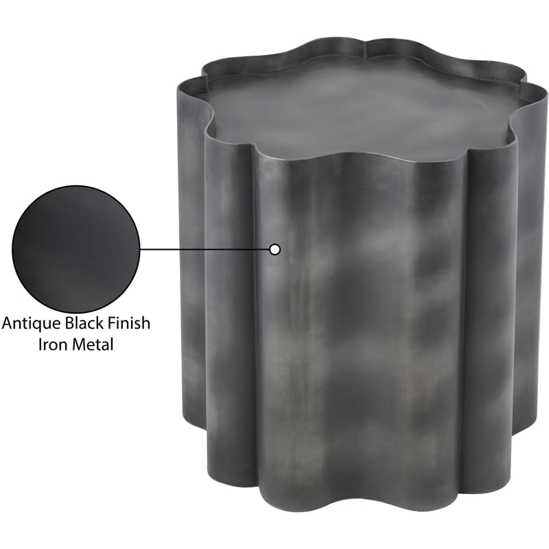 Meridian Furniture Eloise Black Iron End Table