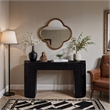 Meridian Furniture Astrid Black Rubberwood Oak Veneer Console Table
