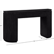 Meridian Furniture Astrid Black Rubberwood Oak Veneer Console Table