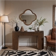 Meridian Furniture Astrid Brown Rubberwood Oak Veneer Console Table