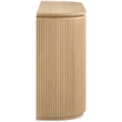Meridian Furniture Astrid Natural Rubberwood Oak Veneer Console Table
