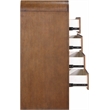 Meridian Furniture Giada Brown Oak And Ash Burl Veneer Chest