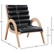 Meridian Furniture Randal Black Vegan Leather Accent Chair