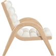 Meridian Furniture Randal Cream Vegan Leather Accent Chair