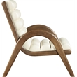 Meridian Furniture Randal Cream Vegan Leather Accent Chair