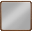 Meridian Furniture Giada Brown Oak And Ash Burl Veneer Mirror