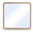 Meridian Furniture Giada Natural Oak And Ash Burl Veneer Mirror