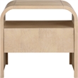 Meridian Furniture Giada Natural Oak And Ash Burl Veneer Night Stand