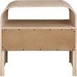 Meridian Furniture Giada Natural Oak And Ash Burl Veneer Night Stand