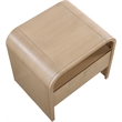 Meridian Furniture Giada Natural Oak And Ash Burl Veneer Night Stand