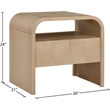 Meridian Furniture Giada Natural Oak And Ash Burl Veneer Night Stand