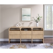 Meridian Furniture Giada Natural Oak And Ash Burl Veneer Dresser