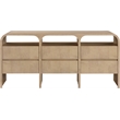 Meridian Furniture Giada Natural Oak And Ash Burl Veneer Dresser