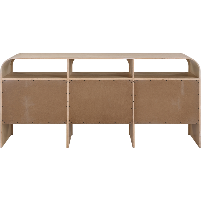 Meridian Furniture Giada Natural Oak And Ash Burl Veneer Dresser