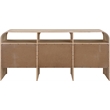 Meridian Furniture Giada Natural Oak And Ash Burl Veneer Dresser