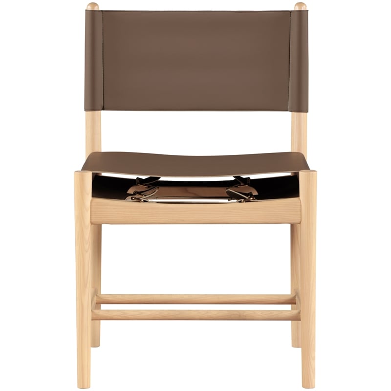 Meridian Furniture Rawlins Brown Vegan Leather Dining Chair (Set of 2)