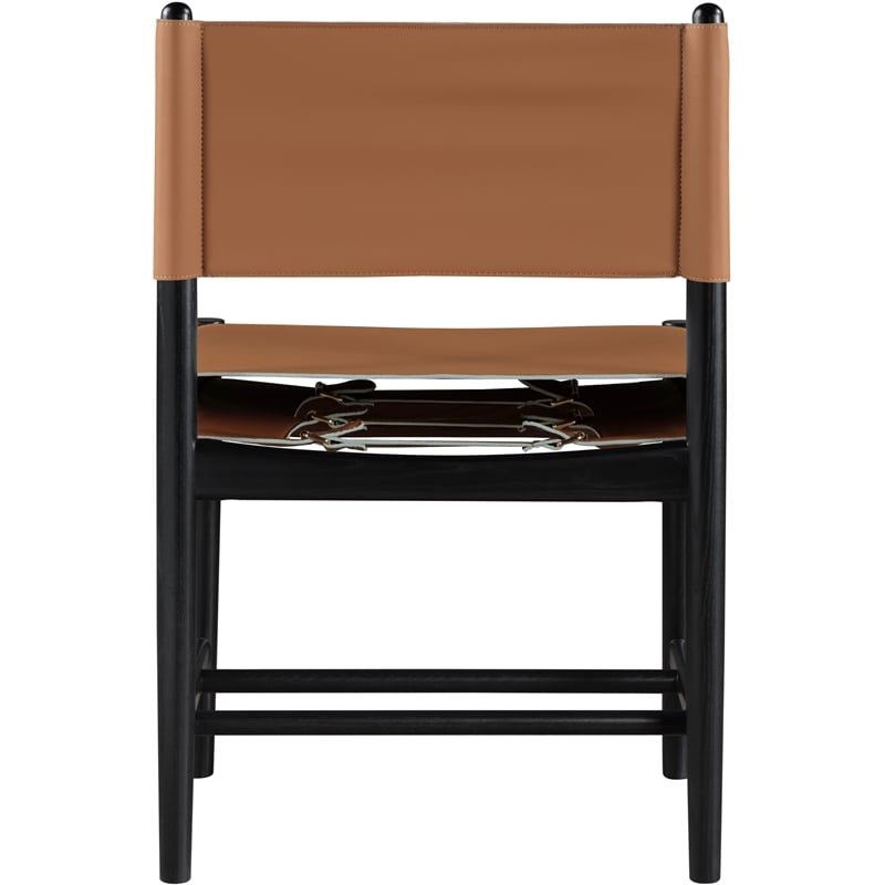 Meridian Furniture Rawlins Cognac Vegan Leather Dining Chair (Set of 2)