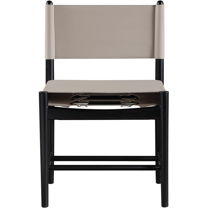 Meridian Furniture Rawlins Taupe Vegan Leather Dining Chair (Set of 2)