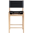 Meridian Furniture Rawlins Black Vegan Leather Upholstered Counter Stool