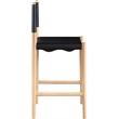 Meridian Furniture Rawlins Black Vegan Leather Upholstered Counter Stool