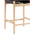 Meridian Furniture Rawlins Black Vegan Leather Upholstered Counter Stool