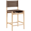 Meridian Furniture Rawlins Brown Vegan Leather Upholstered Counter Stool
