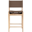 Meridian Furniture Rawlins Brown Vegan Leather Upholstered Counter Stool