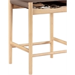 Meridian Furniture Rawlins Brown Vegan Leather Upholstered Counter Stool