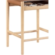 Meridian Furniture Rawlins Cognac Vegan Leather Upholstered Counter Stool