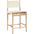 Meridian Furniture Rawlins Cream Vegan Leather Upholstered Counter Stool