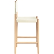 Meridian Furniture Rawlins Cream Vegan Leather Upholstered Counter Stool