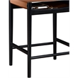 Meridian Furniture Rawlins Cognac Vegan Leather Upholstered Counter Stool