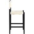 Meridian Furniture Rawlins Cream Vegan Leather Upholstered Counter Stool