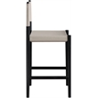 Meridian Furniture Rawlins Taupe Vegan Leather Upholstered Counter Stool
