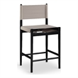 Meridian Furniture Rawlins Taupe Vegan Leather Upholstered Counter Stool