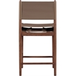 Meridian Furniture Rawlins Brown Vegan Leather Upholstered Counter Stool