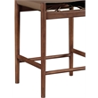 Meridian Furniture Rawlins Brown Vegan Leather Upholstered Counter Stool