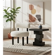 Meridian Furniture Ambre Cream Vegan Shearling Fabric Upholstered Accent Chair