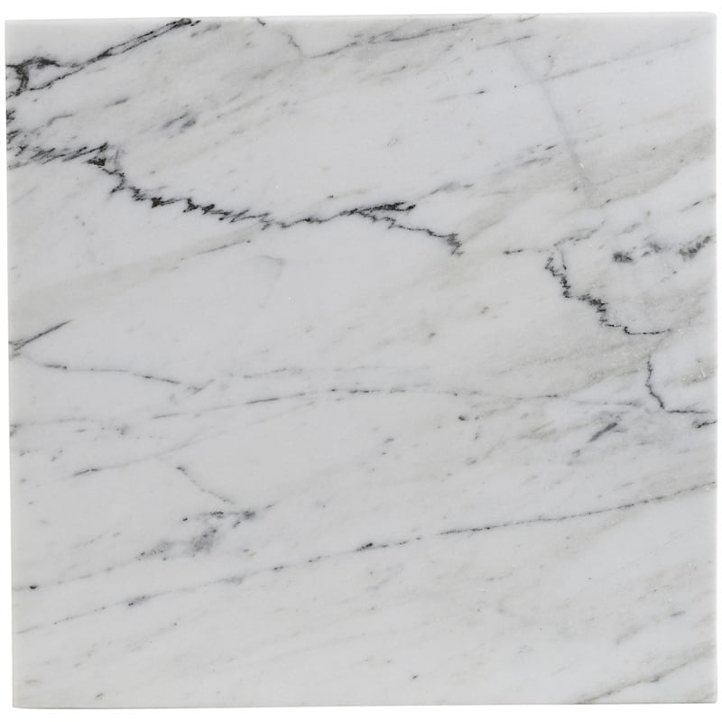 Meridian Furniture Pienza White Marble End Table