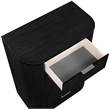 Meridian Furniture Astrid Black Solid Wood And Oak Veneer Chest