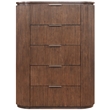 Meridian Furniture Astrid Brown Solid Wood And Oak Veneer Chest