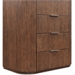 Meridian Furniture Astrid Brown Solid Wood And Oak Veneer Chest