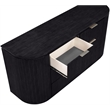 Meridian Furniture Astrid Black Solid Wood And Oak Veneer Dresser